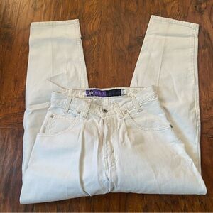 vintage 90s levi silver tab baggy white jeans. Rare find.